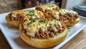 Cheesesteak Stuffed Baked Potatoes