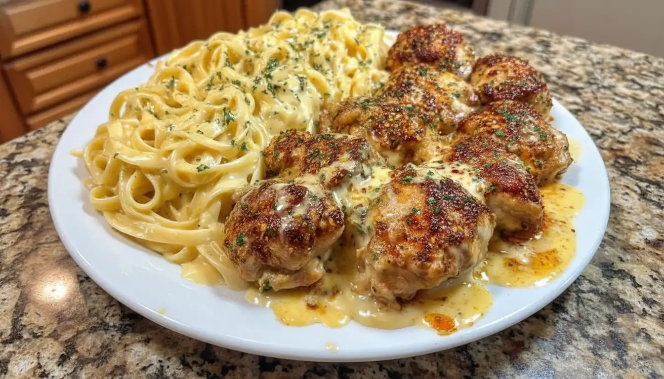 Cheesy Cajun Alfredo Pasta with Velveeta Chicken Linguine Recipe