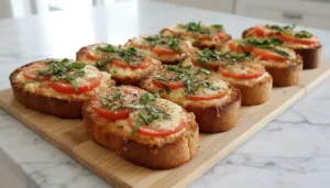 Cheesy Tomato Stuffed Garlic Bread