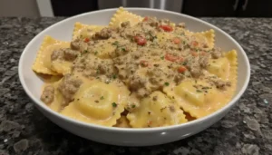 Creamy Cajun Sausage Ravioli Recipe