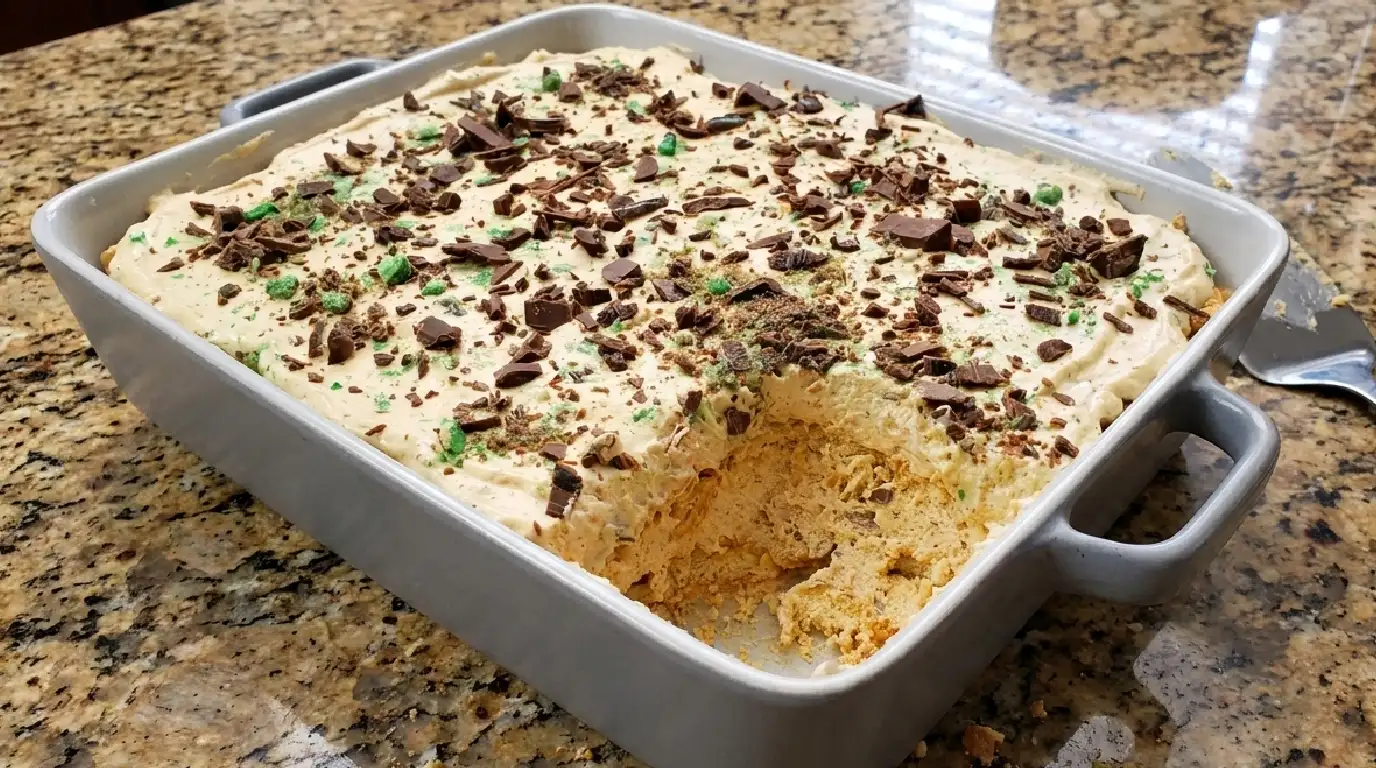No-Bake Peppermint Crisp Tart