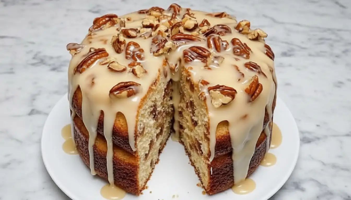Pineapple Pecan Cream Cheese Pound Cake