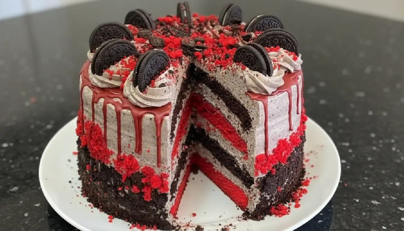 Red Velvet Oreo Cake Recipe