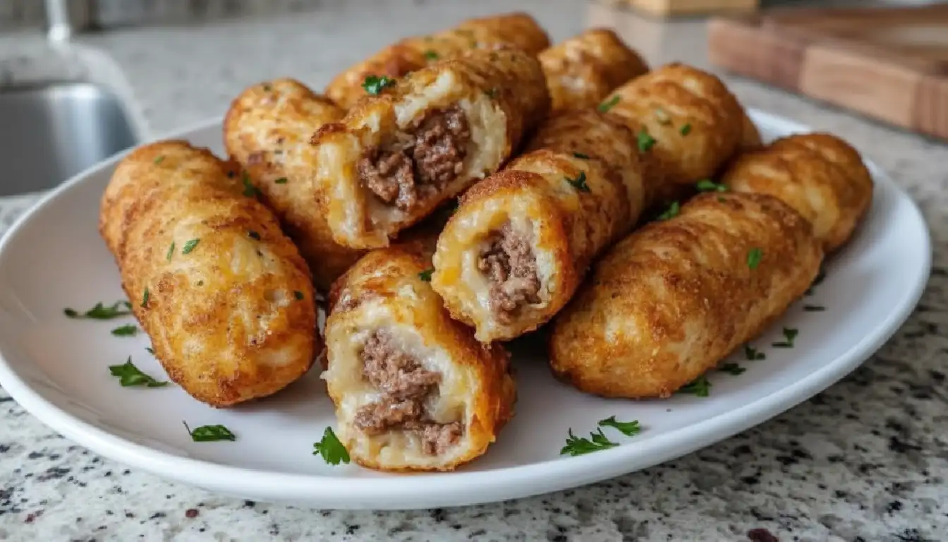 Spicy Garlic Beef Croquettes with Crispy Golden Crust