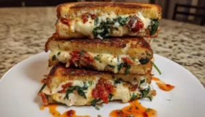 Sun-Dried Tomato, Spinach, and Ricotta Grilled Cheese