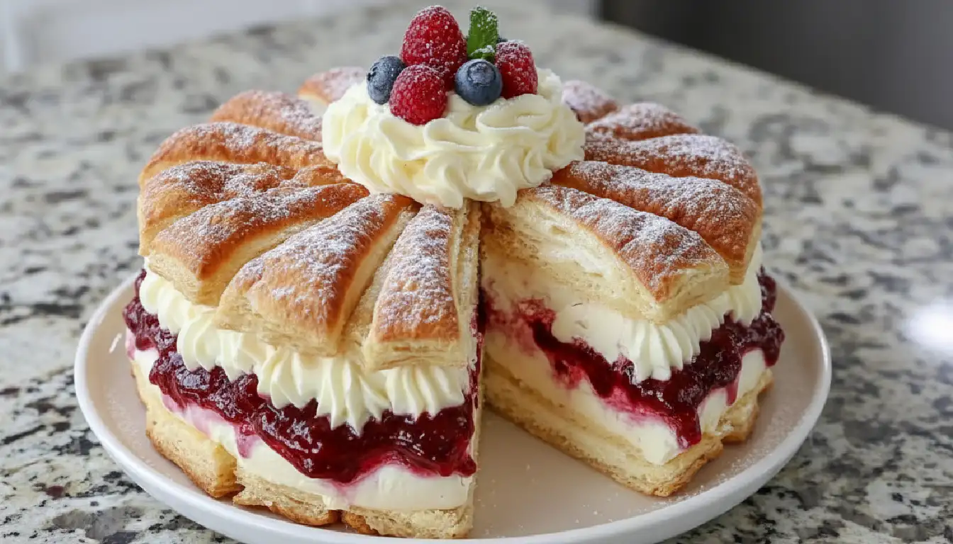 Berry Cream Pastry Cake