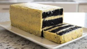 Black Cocoa Cake with Passion Fruit Filling