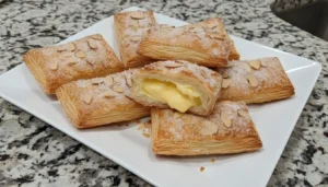 Easy Custard Almond Puff Pastries