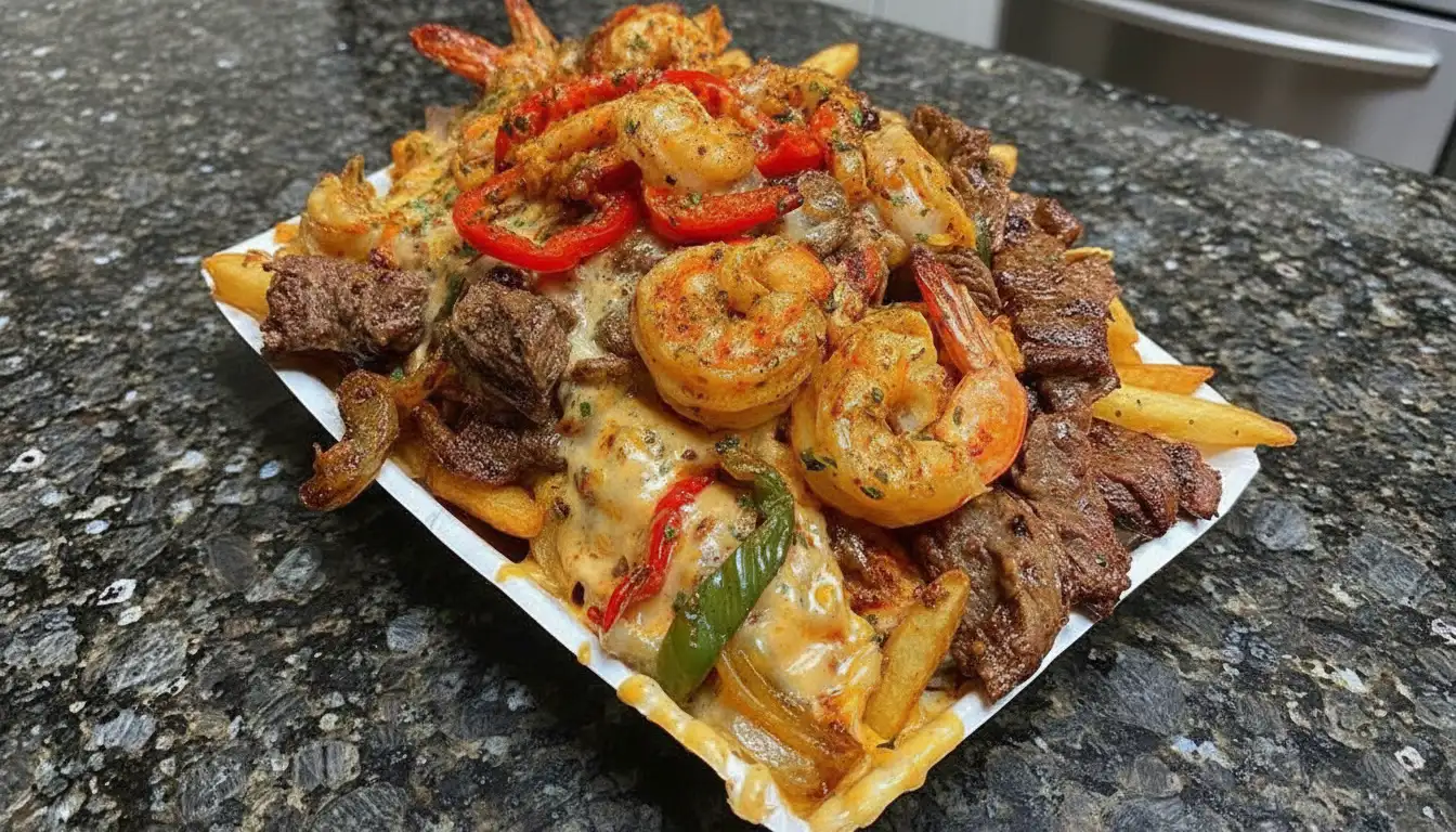 Southern Bayou Roadhouse Surf-and-Turf Loaded Fries