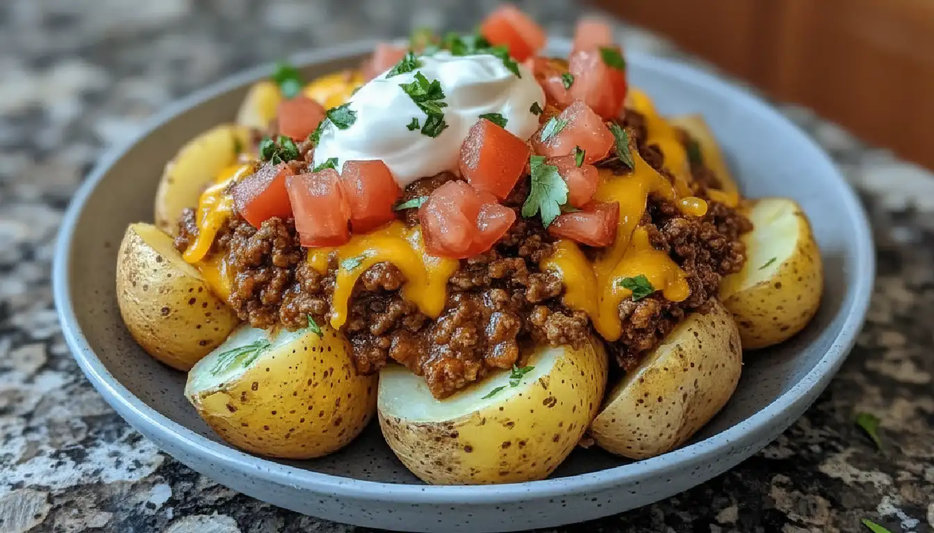 Taco Loaded Baked Potatoes
