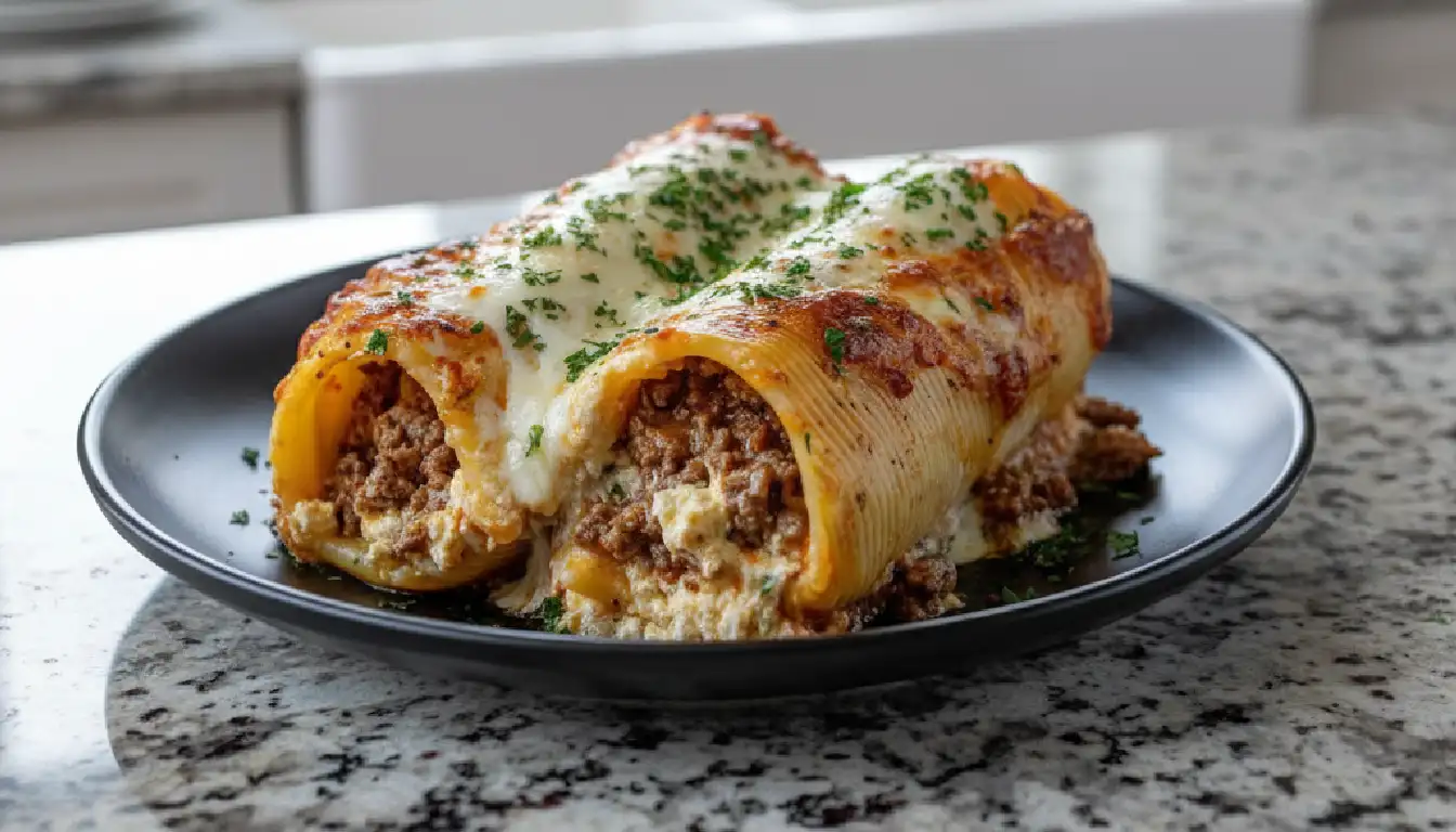 Best Cheesy Beef Stuffed Manicotti for Family Dinner