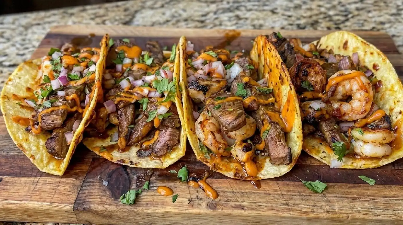Best Shrimp and Steak Tacos Recipe