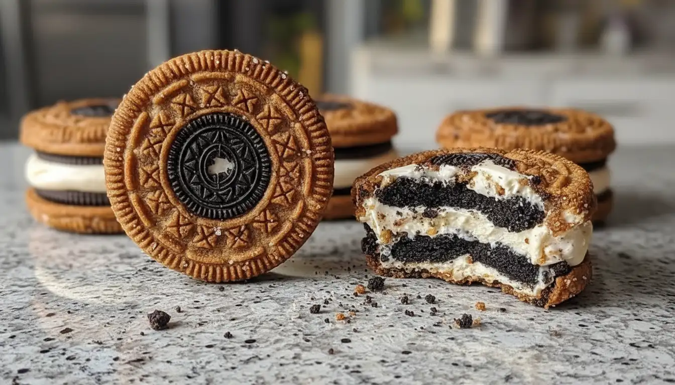 Deep-Fried Cookies and Cream Cheesecake Oreos
