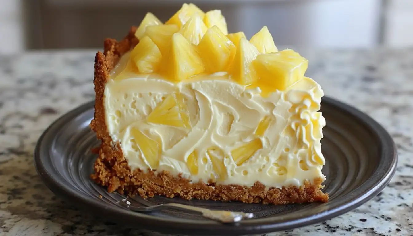 No Bake Pineapple Heaven Cheesecake