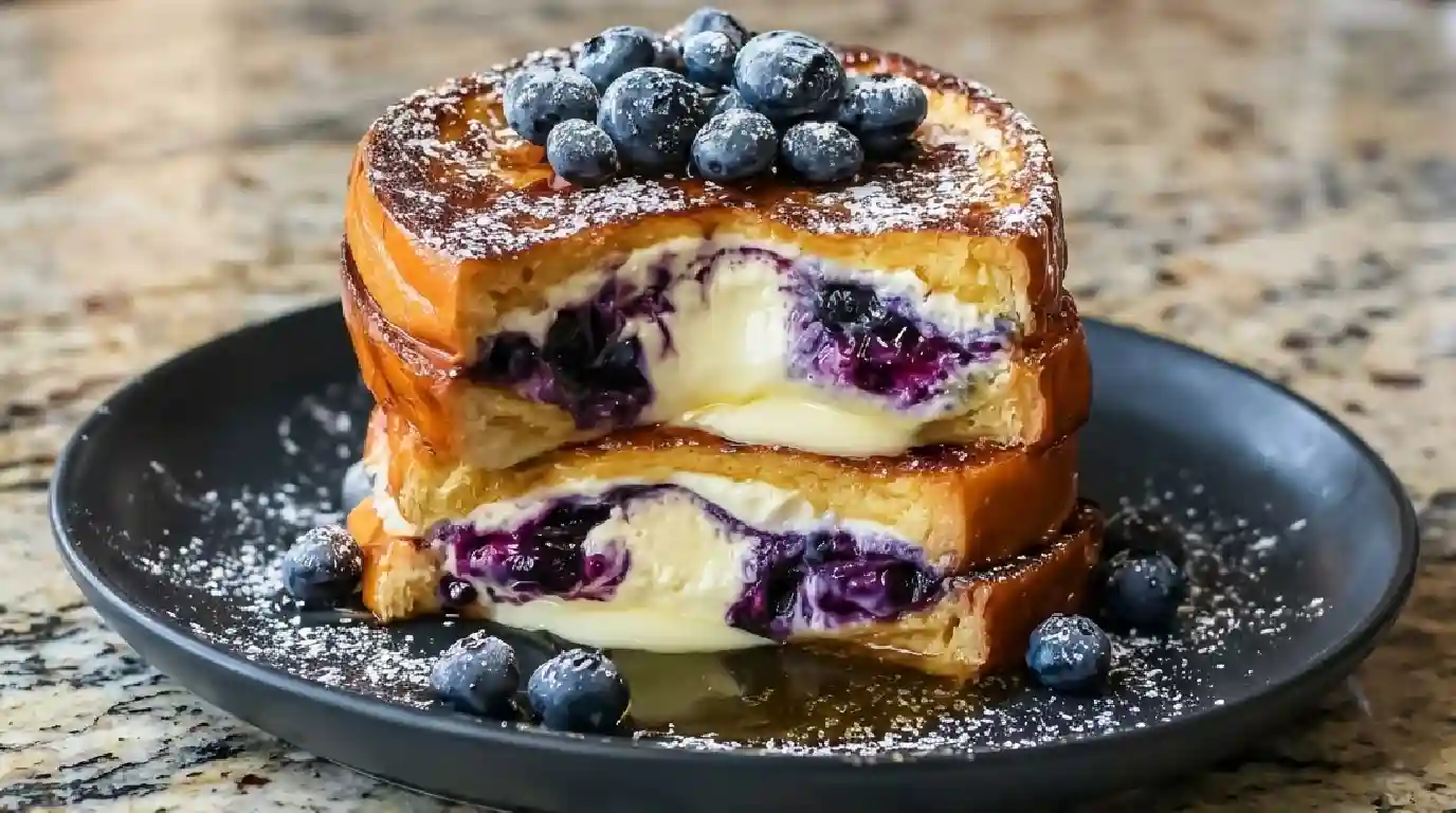Blueberry Cheesecake Stuffed French Toast