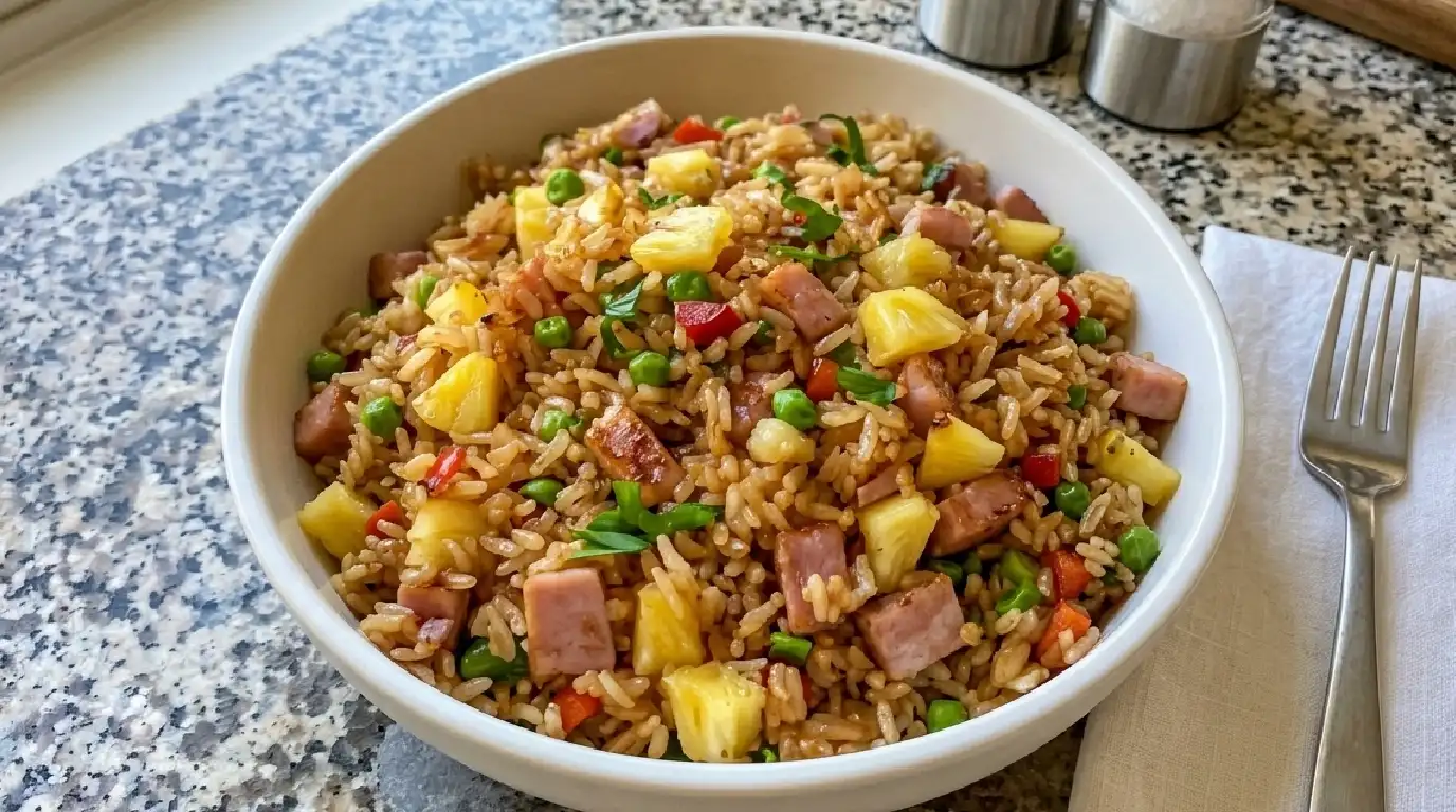 15-Minute Pineapple and Luncheon Meat Fried Rice