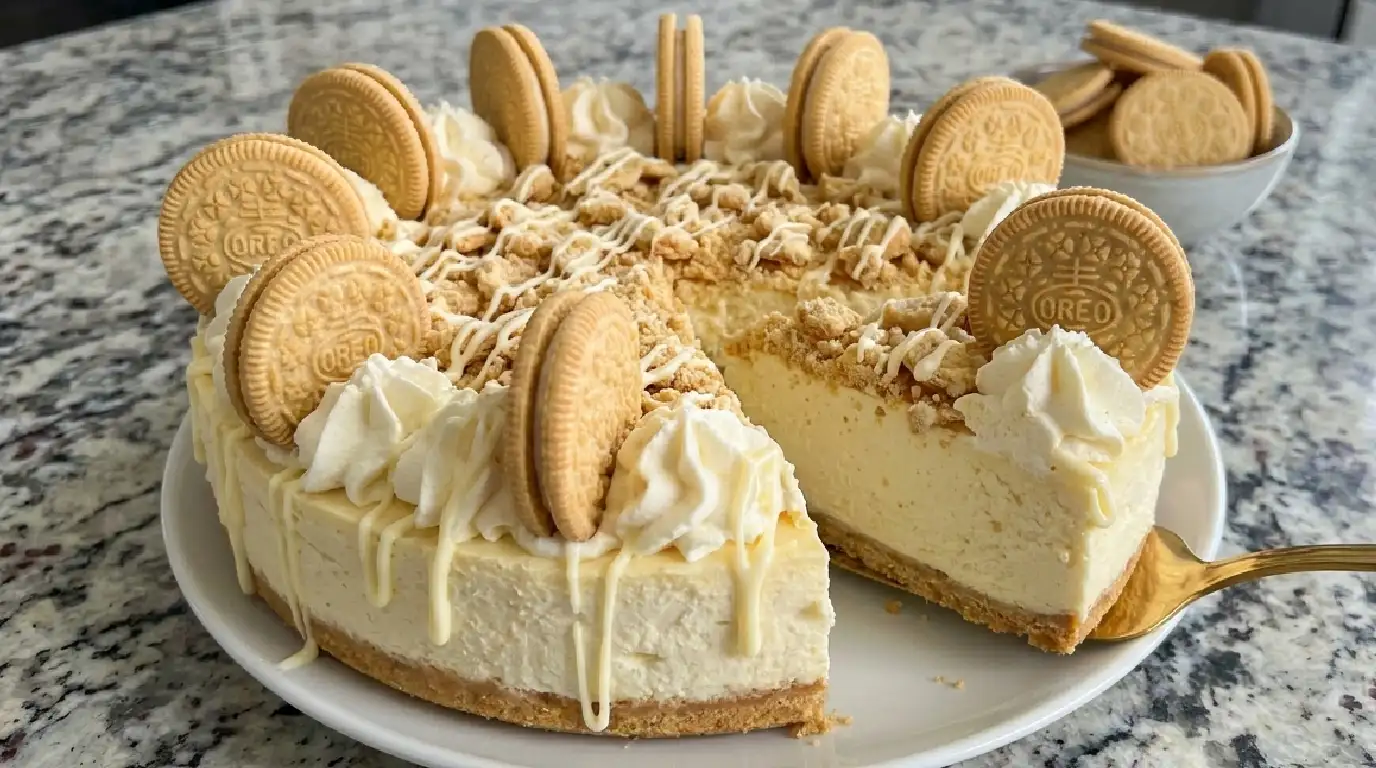Golden Oreo Cheesecake