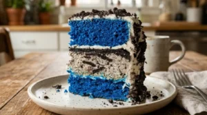 Blue Velvet Oreo Cheesecake Cake